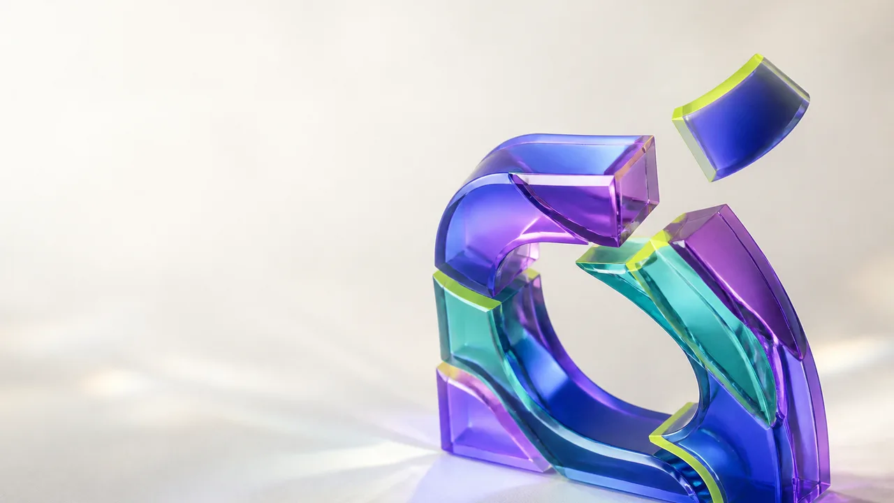 Glass ribbons arranged into a made-to-measure structure, like software built for one company